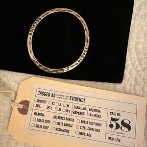 Brass Bangle by The Caliber Collection